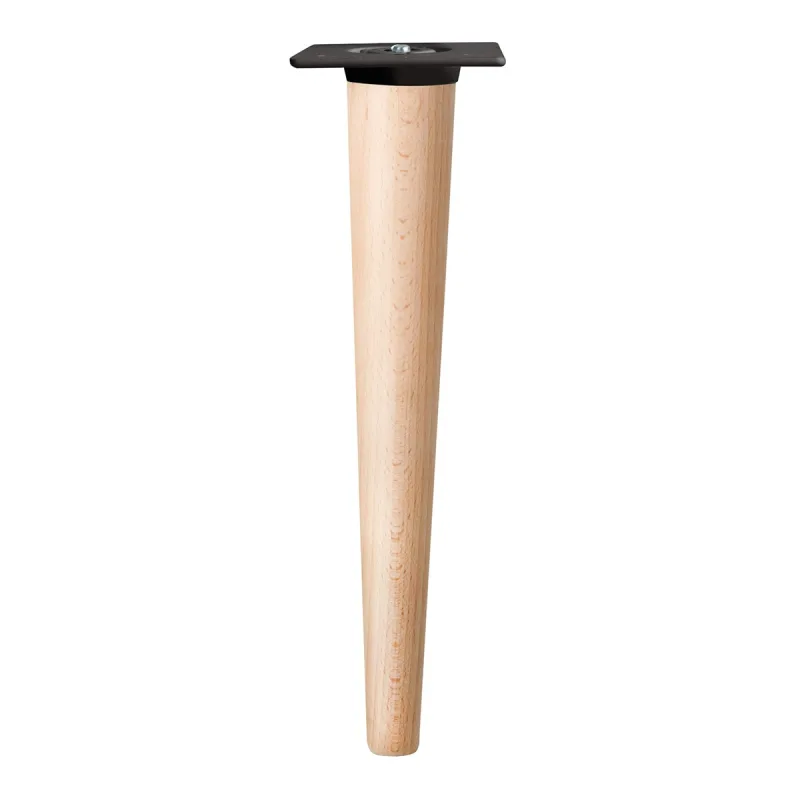 Nesu - Pack 4 Patas Rectas Madera Haya 30 cm.