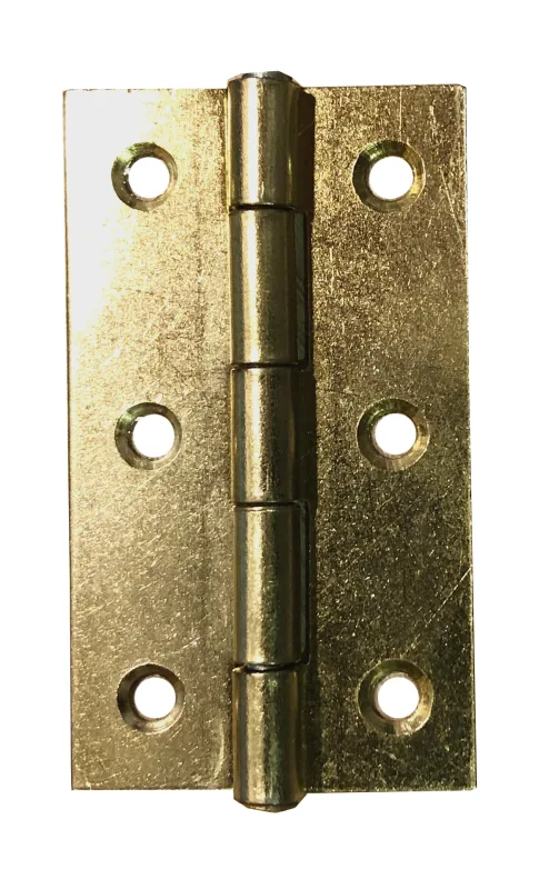 M.Pascual - Bisagra Estrecha Hierro Latonado - 2 Uds.
