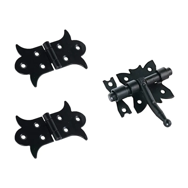 M.Pascual - Kit 2 Bisagras + Pasador Negro.