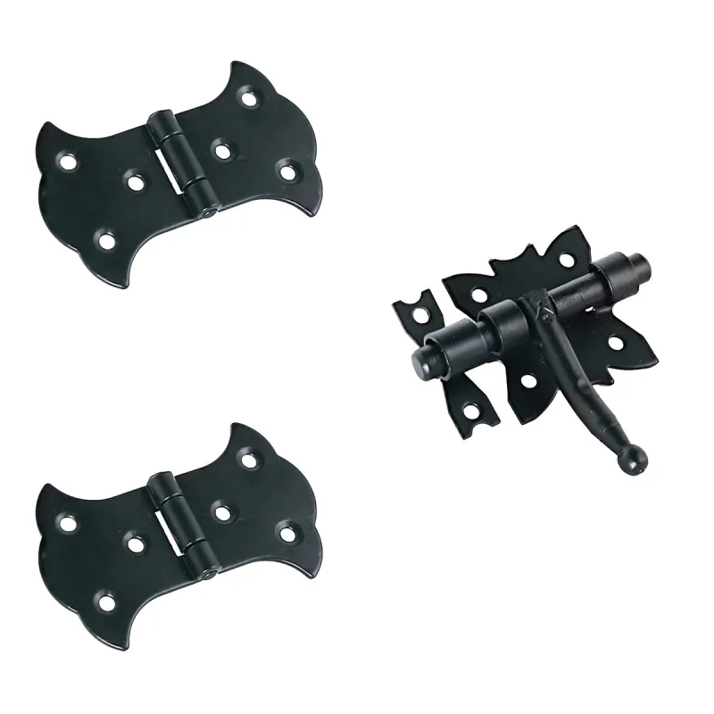 M.Pascual - Kit 2 Bisagras + Pasador Negro.