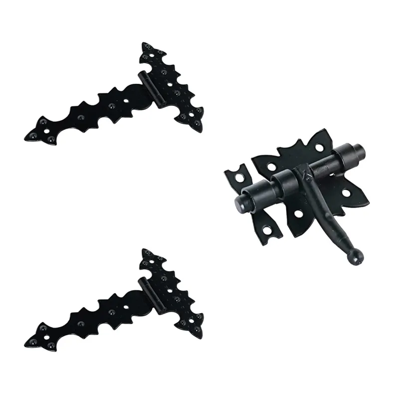 M.Pascual - Kit 2 Uds Bisagras + Pasadores Negros.