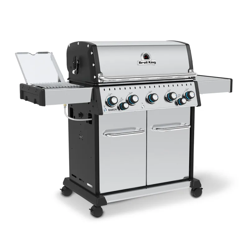 Broil King - Barbacoa de gas con 5 + 1 +1 quemadores Baron S 590 IR Broil King.