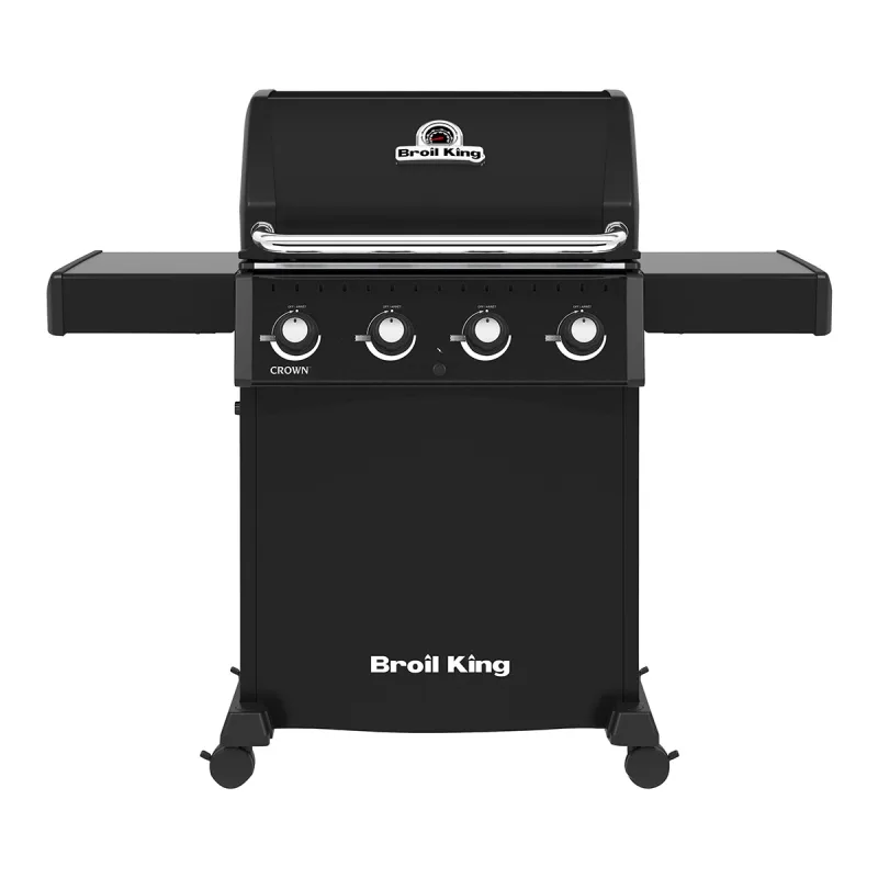 Broil King - Barbacoa de gas con 4 quemadores Crown 410 + tabla de cortar de regalo Broil King.