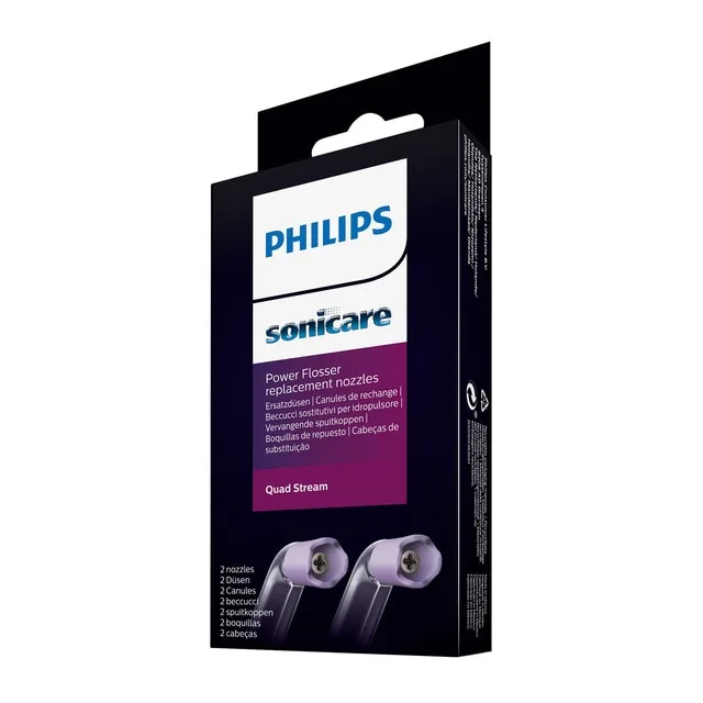 Philips - Boquillas de recambio para irrigador dental Philips Sonicare Power Flosser.