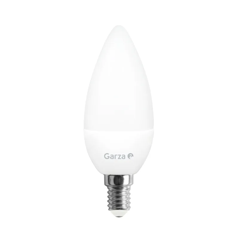 GARZA - Bombilla LED Vela E14 5,5 W 470 lm 3000 K.