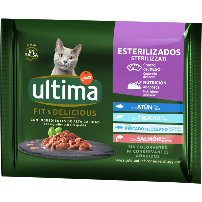 Gourmet Mon Petit - Comida húmeda para gatos adultos Gourmet Mon Petit Selección de pescados 6 x 50 g.
