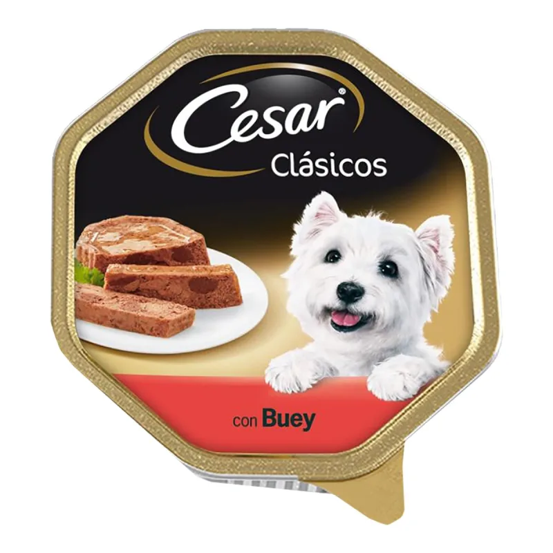 Cesar - Comida húmeda para perros Cesar Clásicos paté buey.
