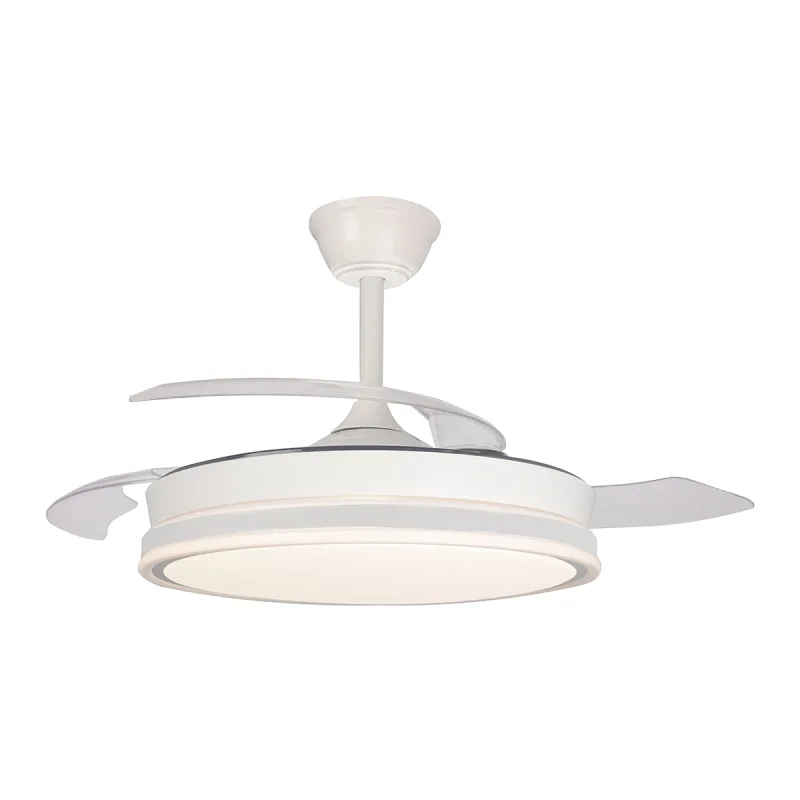 CRISTALRECORD - Ventilador de techo 3 Aspas Ø 106 cm con Luz LED 45W 4000 lm.