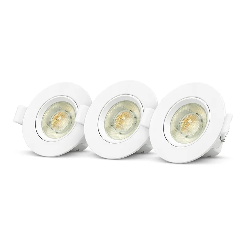 GARZA - Foco Empotrable Redondo 7W 700 lm CCT - 3 Uds.