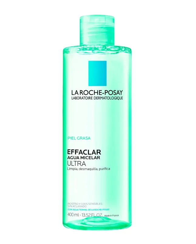 La Roche Posay - Agua Micelar ULTRA Effaclar Limpiador facial purificante 400ml 400 ml La Roche Posay.
