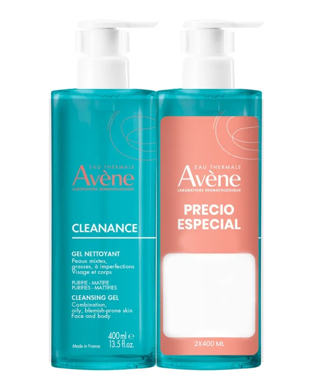 Avène - Gel Limpiador Purficante Duo Cleanance 400 ml Avene.