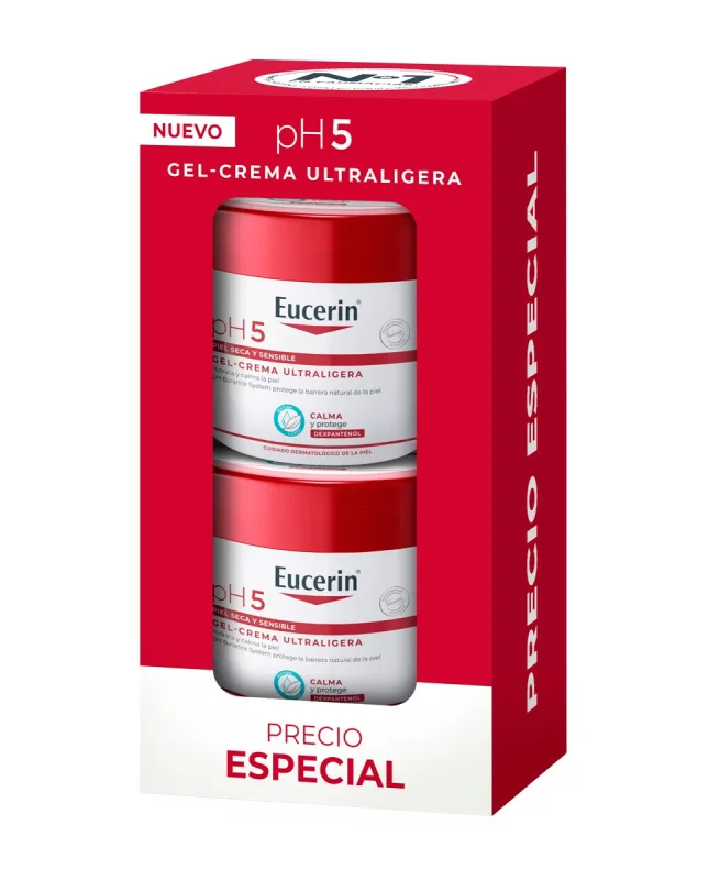 Eucerin® - Pack Gel Crema Ultraligera 350 ml x2 Eucerin®.