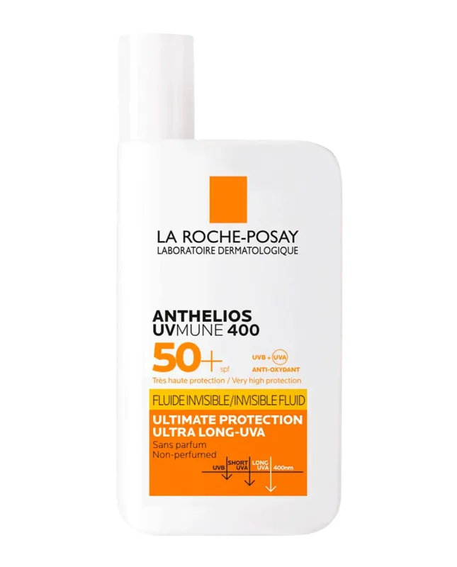 La Roche Posay - Anthelios Uv-Mune 400 Protector Solar Fluido Invisible Spf50+ Con Mexoryl 400 50 ml La Roche Posay.
