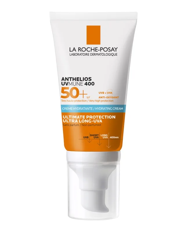 La Roche Posay - Protector solar Crema Hidratante SPF50+ Anthelios UV-MUNE 400 50 ml La Roche Posay.