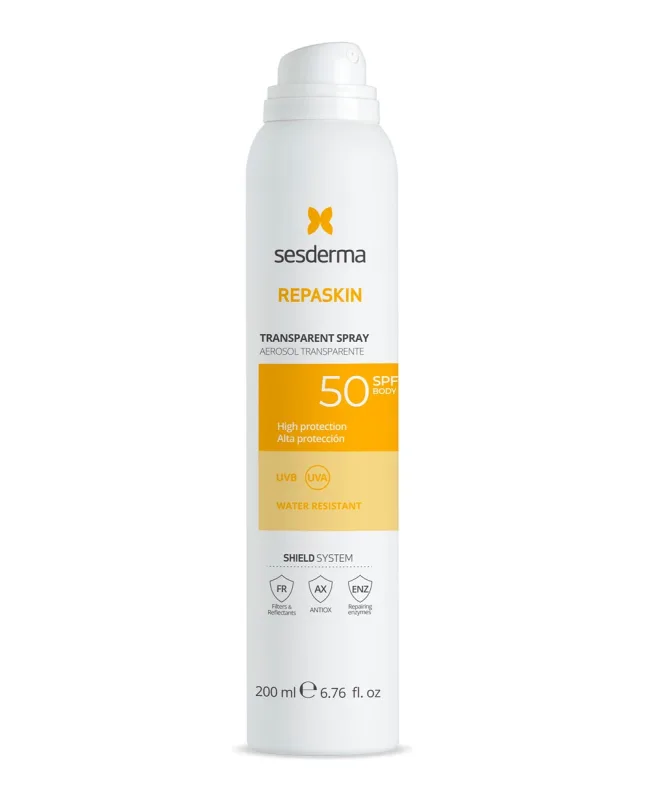 Sesderma - Protetor solar facial Repaskinaerosol Transp SPF50 200 ml Sesderma.