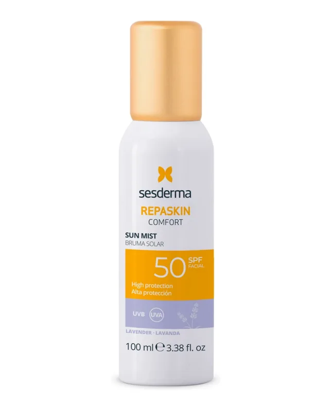 Sesderma - Protetor solar facial Repaskin Comfort Mist Solar Lavanda Sesderma.