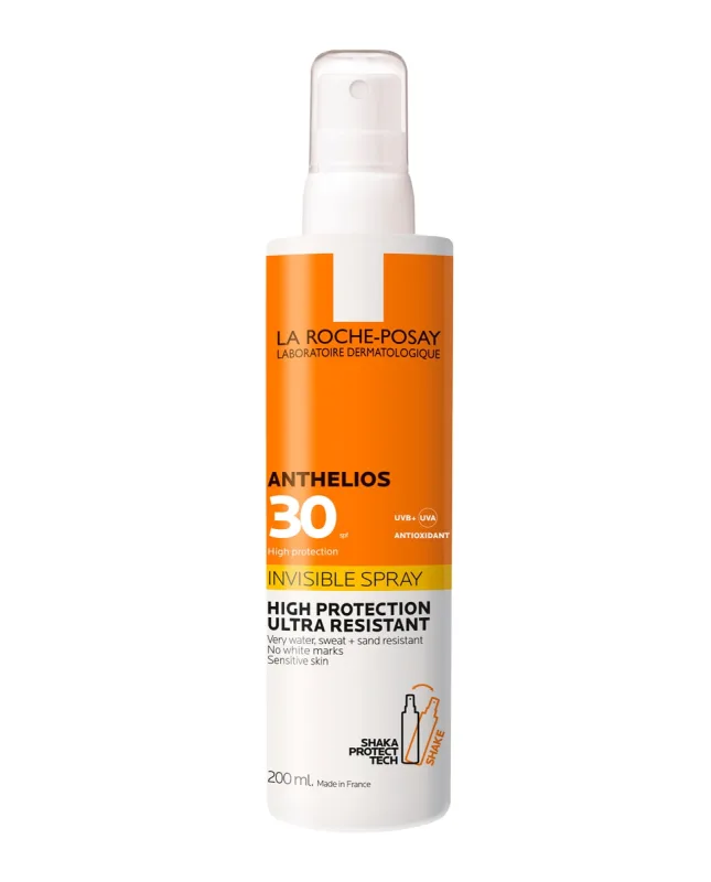 La Roche Posay - Protector Solar Cuerpo Piel Sensible Anthelios Spray Ultra-ligero SPF30 200 ml La Roche Posay.