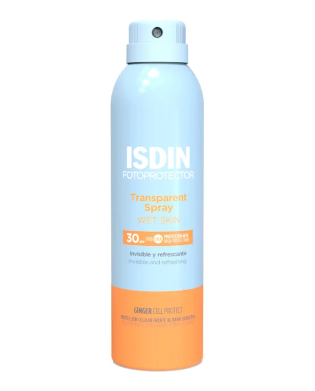 Isdin - Fotoprotector Isdin Transparent Spray Wet Skin SPF 30 Isdin.