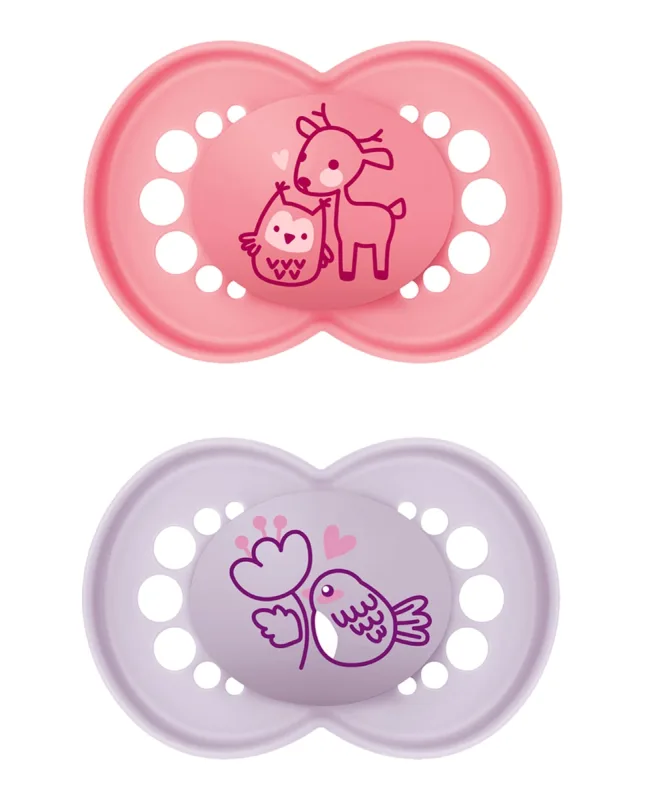 MAM - 2 Chupetes Original Pure +16 meses Silicona MAM.