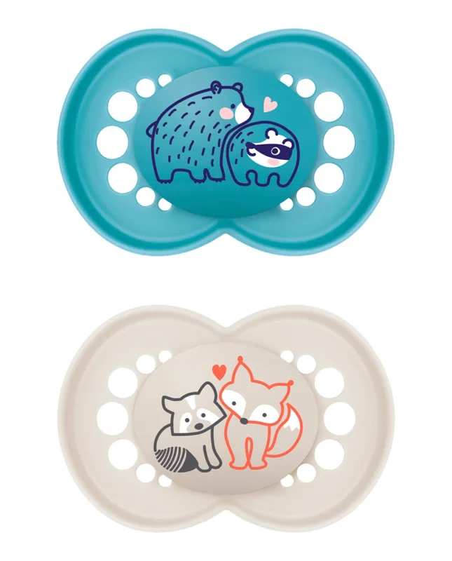 MAM - 2 Chupetes Original Pure +6 Meses MAM.