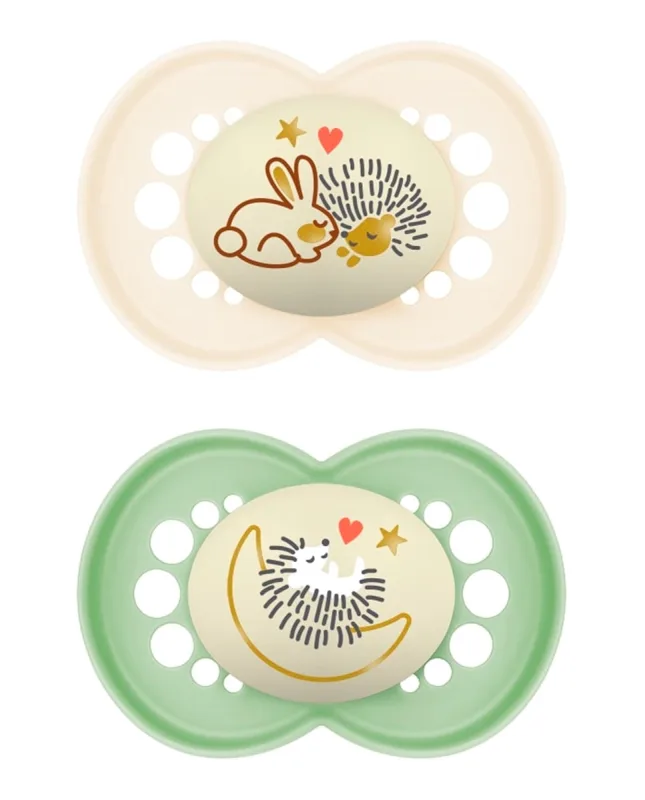 MAM - 2 Chupetes Original Pure Night +16 meses MAM.