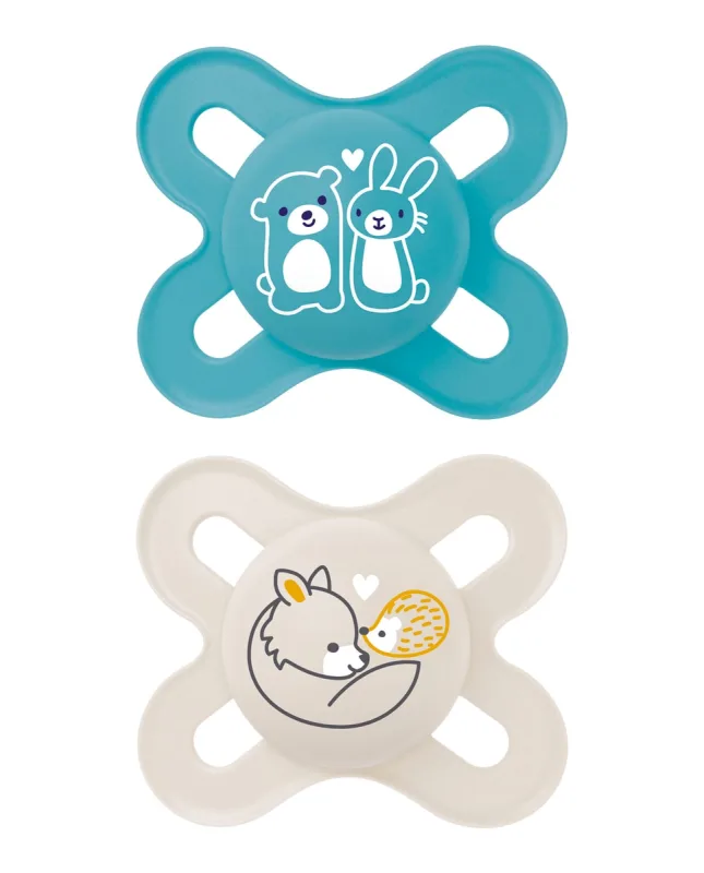 MAM - 2 Chupetes Start Pure 0-2 meses Silicon MAM.