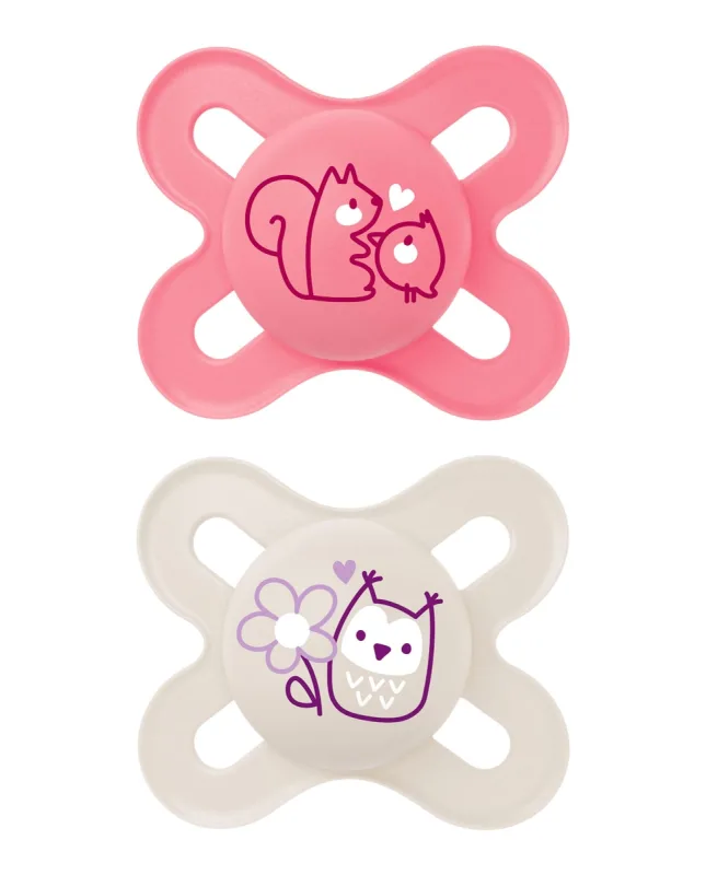 MAM - 2 Chupetes Start Pure 0-2 meses Silicon MAM.