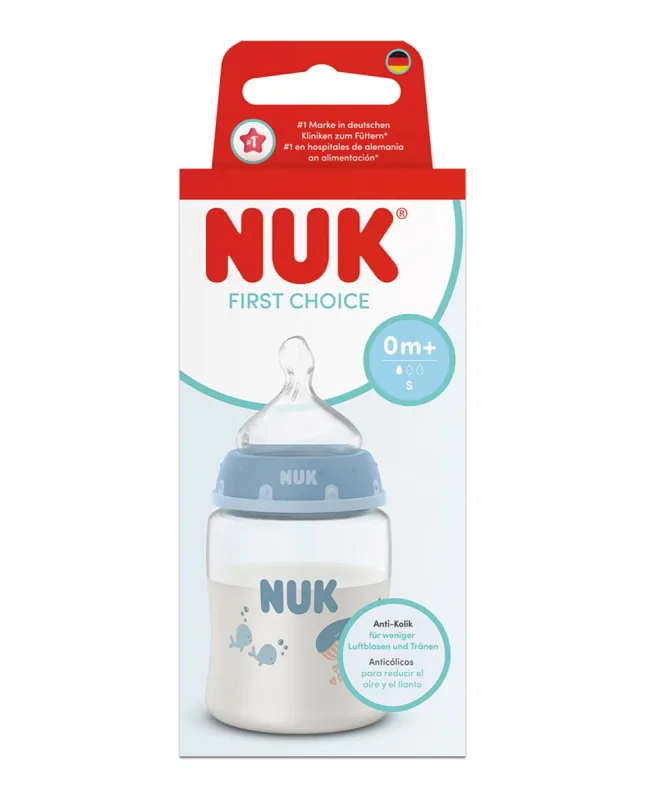 Nuk - Biberon First Choice+ Sil. 150Ml (S) 0M+ Temp Control (Surtido) Nuk.