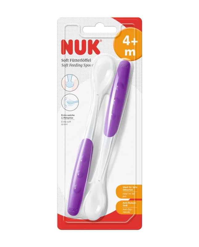 Nuk - 2 Cucharas Silicona Easy Learning Nuk.