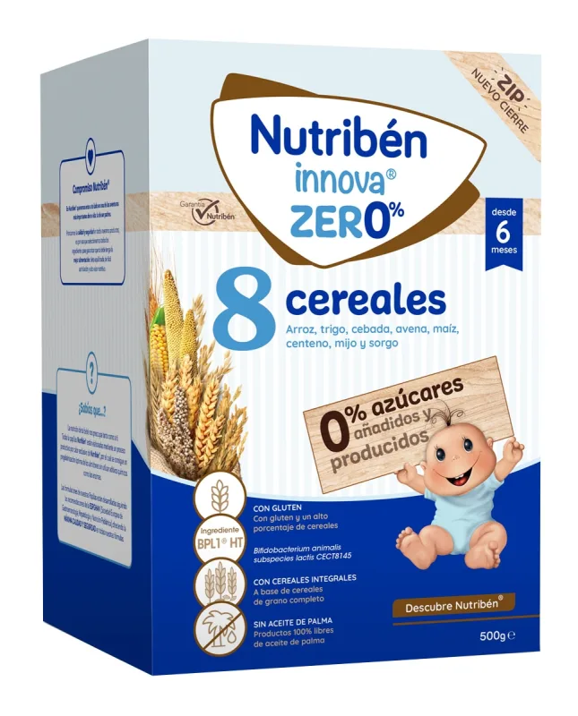 Nutribén® - Papilla Innova 8 Cereales 0% 500 g Nutribén.