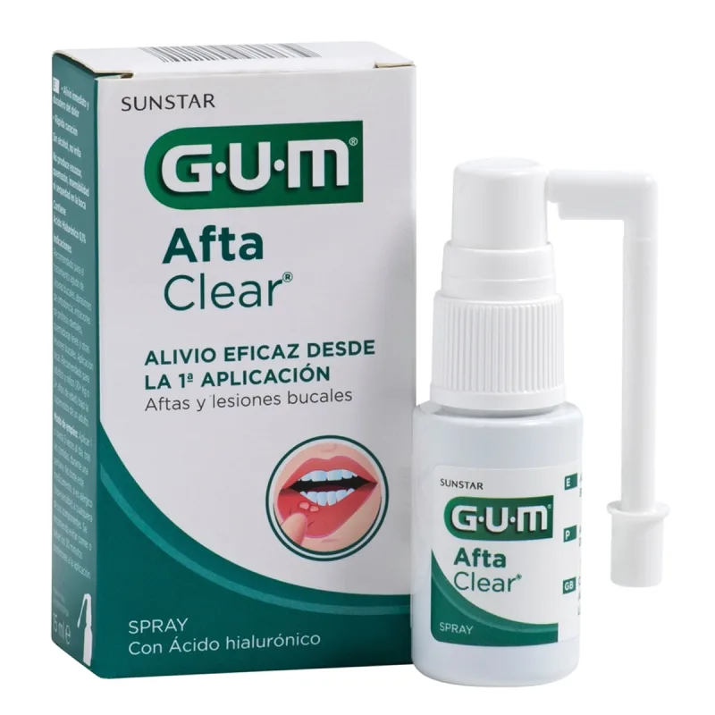Gum - Spray aftas Aftaclear Gum.