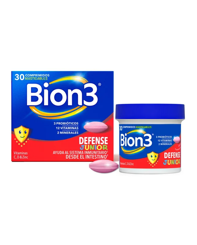 Bion3 - Multivitamínico Con Probióticos Para Niños Defense Junior Bion3.