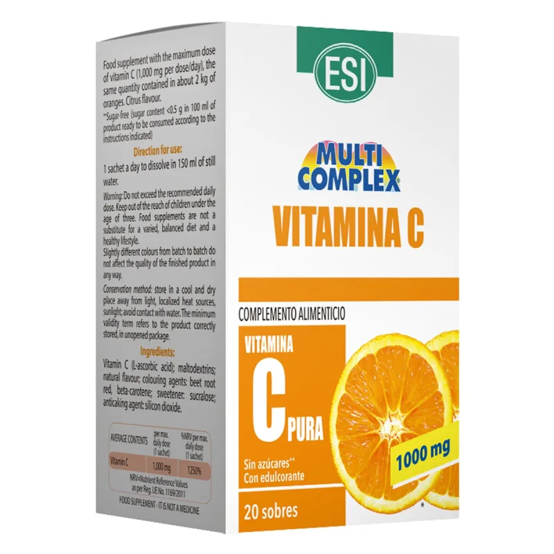 ESI - 20 sobres Vitamina C 1.000 mg Polvo ESI.