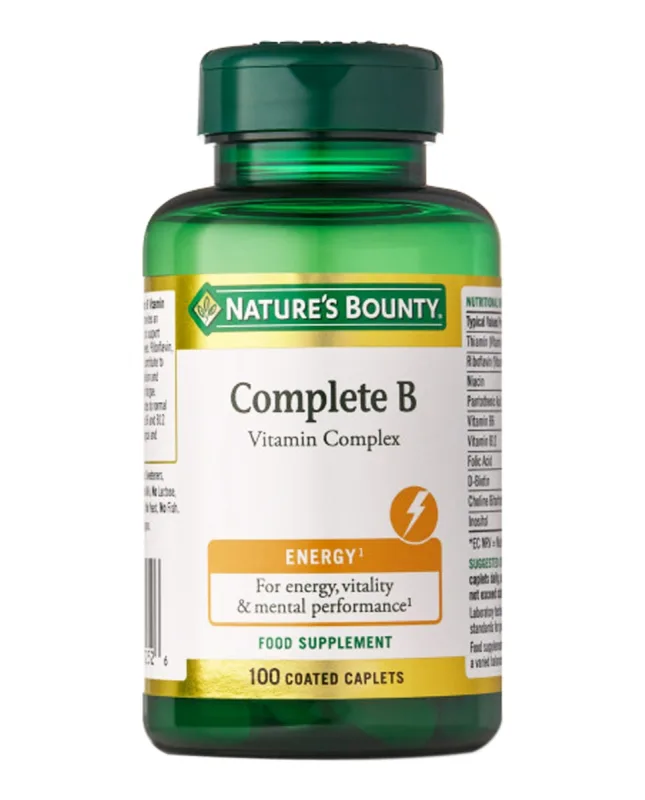 Nature's Bounty - 100 Comprimidos de Vitamina B Nature's Bounty®.