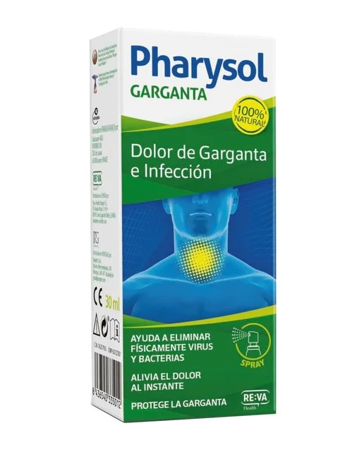 Pharysol - Spray Tratamiento Del Dolor Y La Infección De Garganta Pharysol.