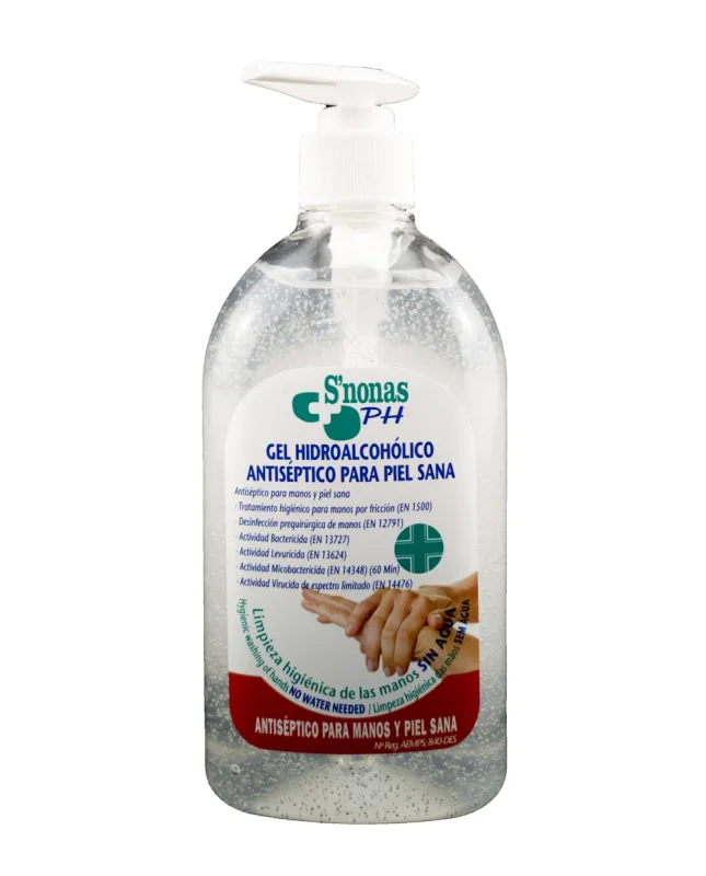 Snonas - Gel Hidroalcoholico Desinfectante 500 ml S´nonas.