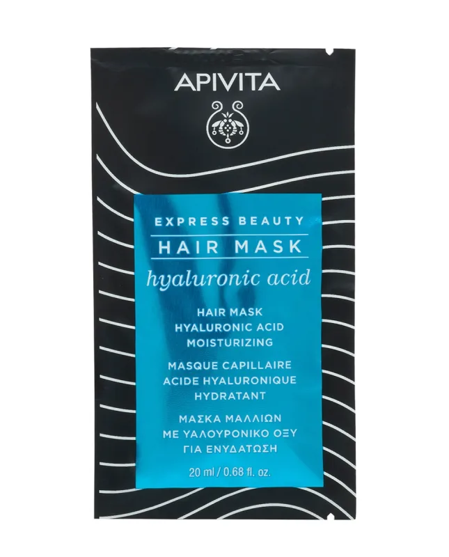 Apivita - Mascarilla Capilar Hidratante Todo Tipo Cabello Ácido Hialurónico & Aloe Apivita.