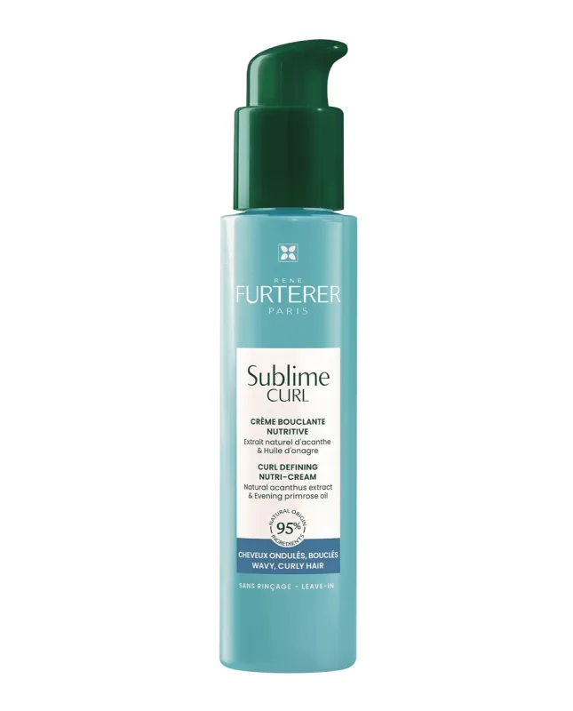 René Furterer - Crema para cabellos ondulados y rizados Sublime Curl Cuidado 100 ml René Furterer.