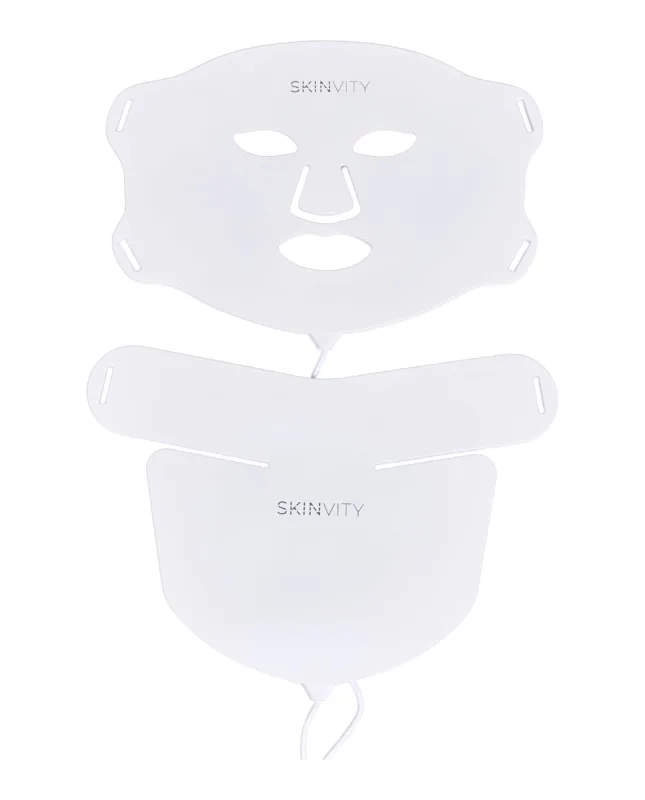 SKINVITY - Máscara De Luz Led Roja, Infrarroja Y Azul Silicone Led Mask Skinvity.