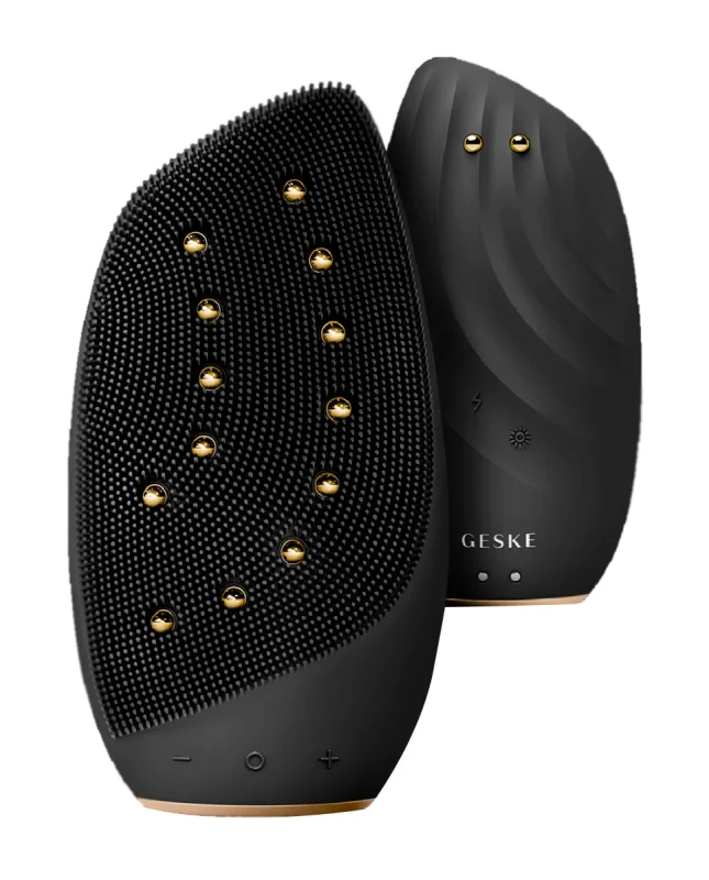 Geske - Cepillo Facial Sonic Thermo Facial Brush & Face-Lifter 8 in 1 Black Gold Geske.