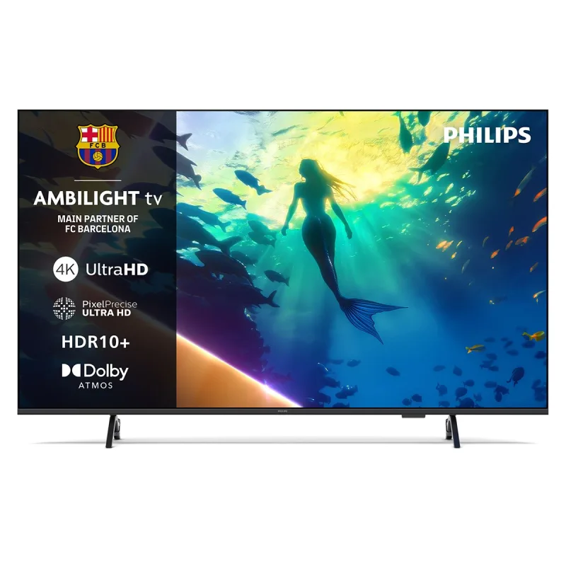Philips - TV LED 126 cm (50') Philips Ambilight 50PUS8010/12 UHD 4K, Dolby Atmos, Titan OS, Smart TV (Reacondicionado Grado A).
