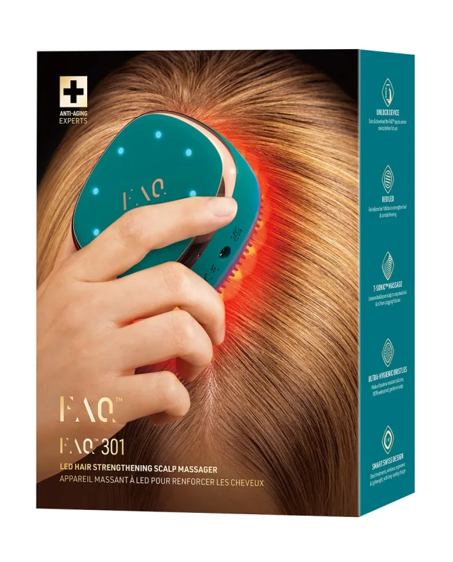 FAQ - Masajeador Led de Cuero Cabelludo FAQ™ 301 Blue Emerald.