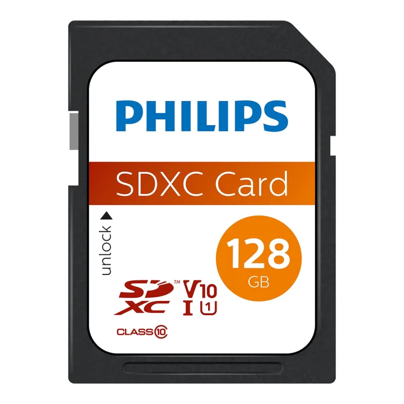 Philips - Tarjeta de memoria SD Philips FM12SD55B 128GB.