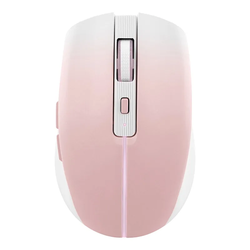 TNB - Ratón inalámbrico recargable T'nB Gradient Dual Connect rosa.