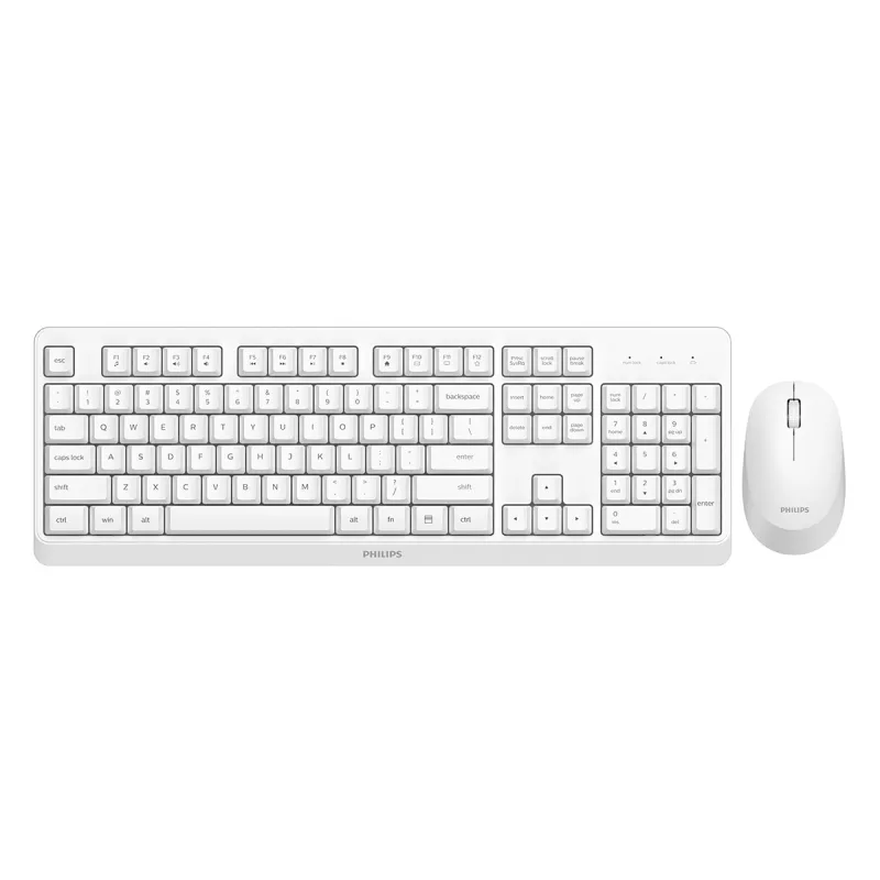Philips - Combo ratón y teclado inalámbricos Philips SPT6307WL Blanco.