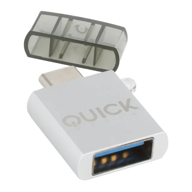 Quick Media - Adaptador Quickmedia USB Type C a USB 3.0.