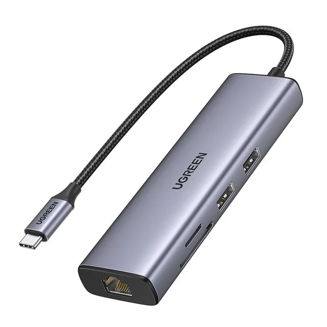 UGREEN - Hub USB-C UGREEN 7 en 1, 100W, HDMI hasta 4K@30Hz.