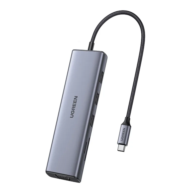 UGREEN - Hub USB-C UGREEN 9 en 1, 100W, HDMI hasta 4K@30Hz.
