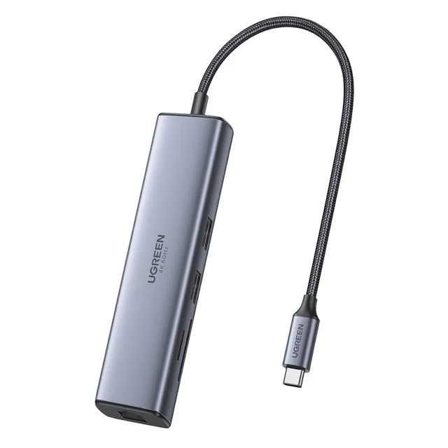 UGREEN - Hub USB-C UGREEN 7 en 1, 100W, HDMI hasta 4K@60Hz.