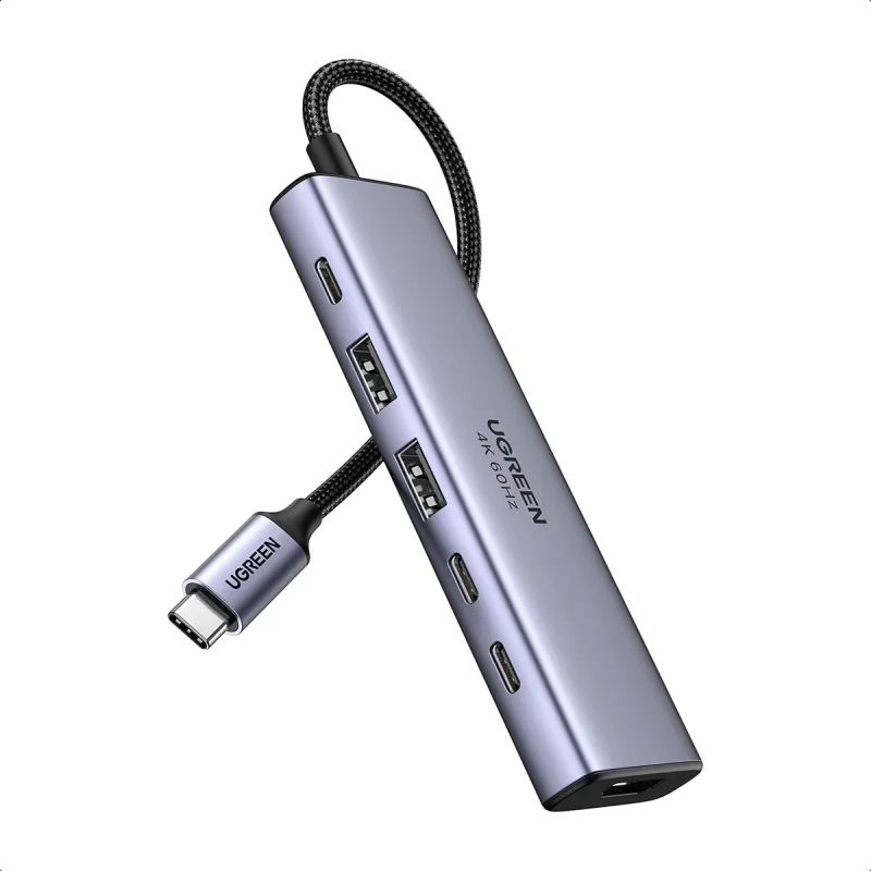 UGREEN - Hub UGREEN USB-C multipuerto 6 en 1.